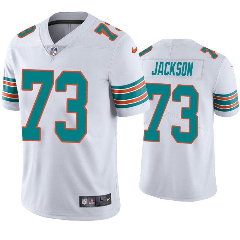 Men Miami Dolphins #73 Austin Jackson Nike White Limited NFL Jersey